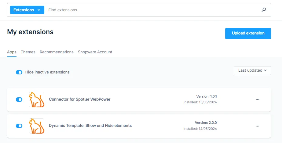 Spotler Plugin - installed and activated