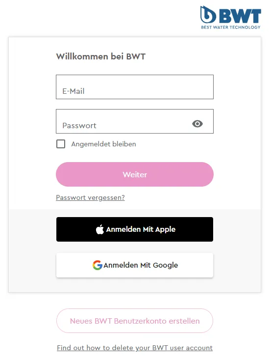 Single Sign-On: ein BWT-Konto für Shop, Partner-Portal und Apps über den zentralen Identity Server