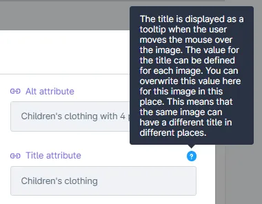 Title attribute